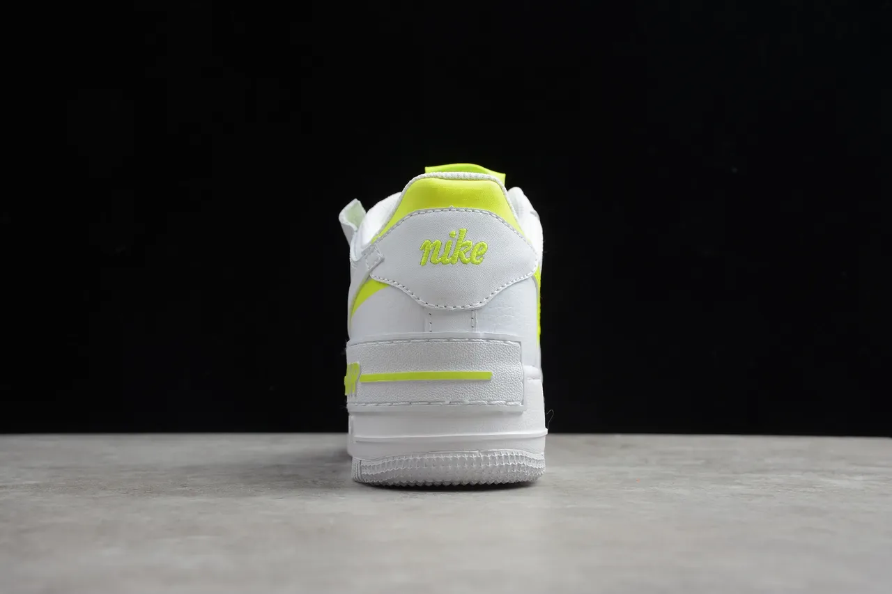 Nike Air Force 1 White Volt Lifestyle Sneakers 12