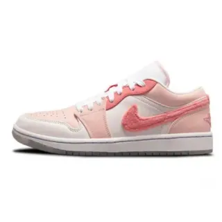 نايك Air Jordan 1 Low وردي فزي Swoosh أحذية أسلوب حياة رياضي