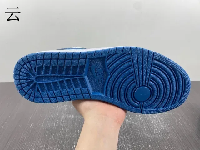 Nike Air Jordan 1 Low White Black Royal Blue 生活休闲鞋 10