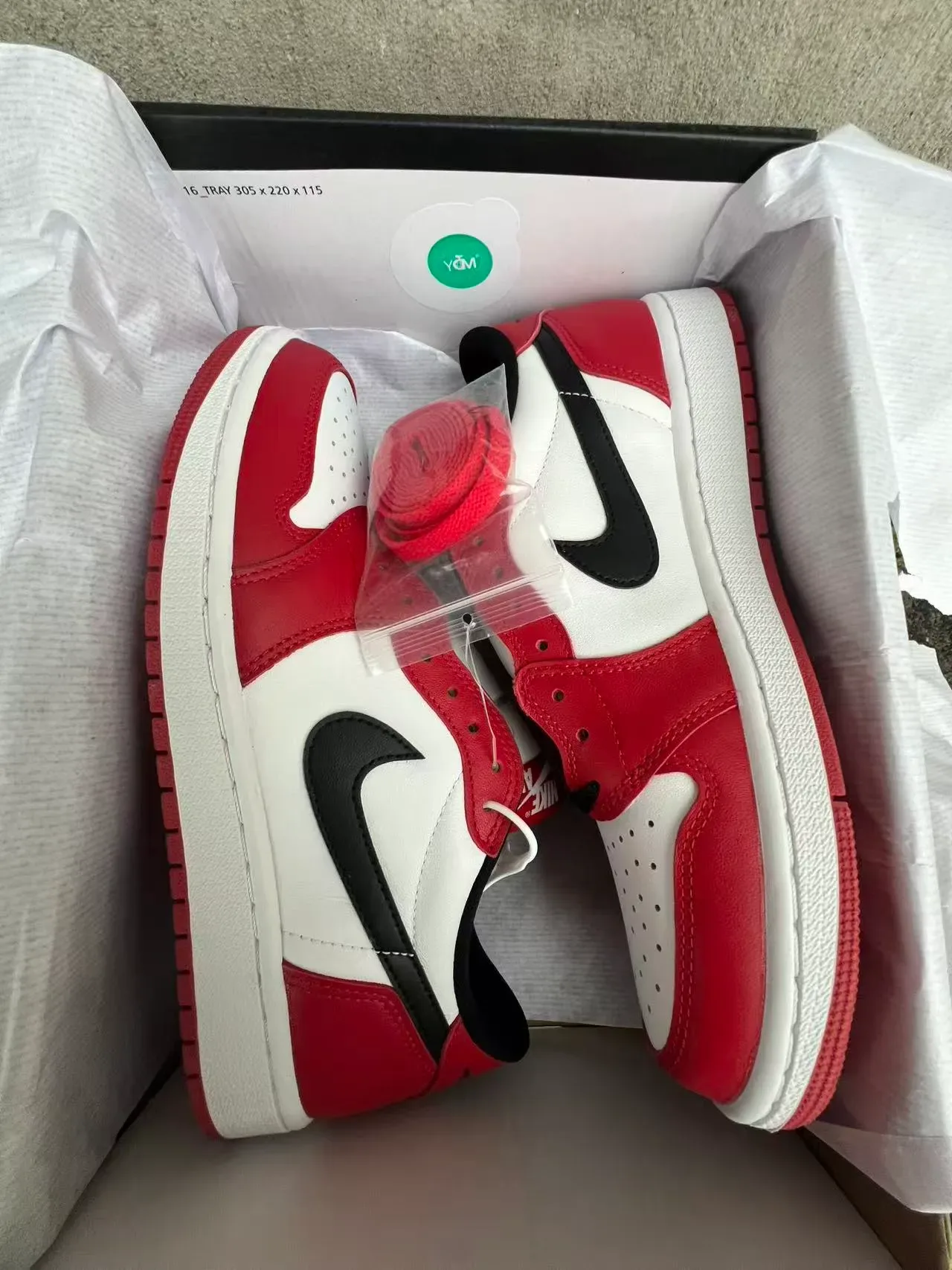 Nike Air Jordan 1 Red White Black Lifestyle Sneakers 8