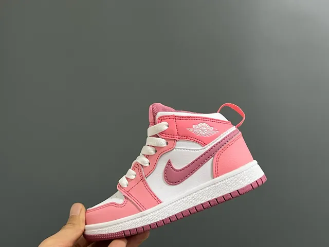Nike Air Jordan 1 أبيض بنفسجي أسود أحذية كرة السلة 5