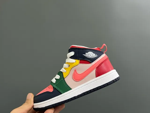 Nike Air Jordan 1 أبيض بنفسجي أسود أحذية كرة السلة 16