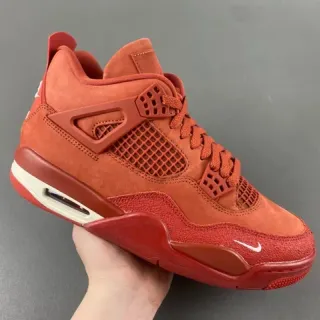 Nike Air Jordan 4 Vermelho Monocromo Tênis de Basquete