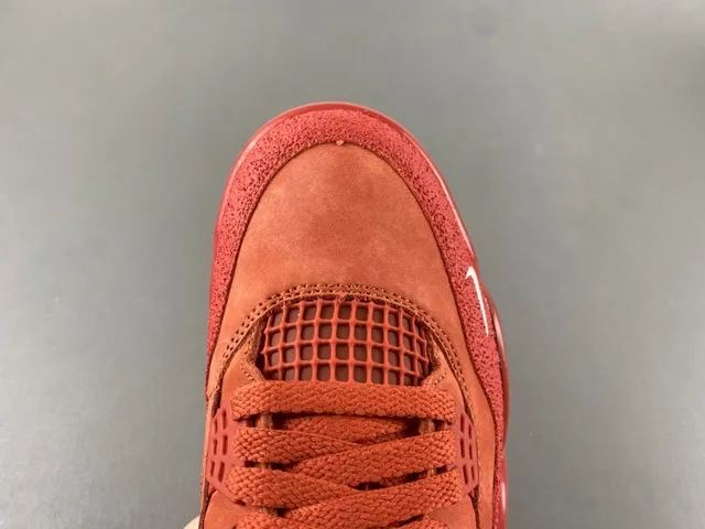 Nike Air Jordan 4 লাল একরঙা বাস্কেটবল জুতো 5