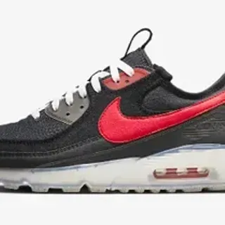Nike Air Max 90 أسود وأحمر حذاء لايف ستايل