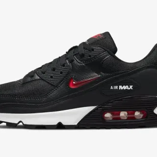 Nike Air Max 90 أسود أحمر أبيض حذاء أسلوب الحياة