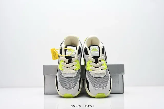 Nike Air Max 90 Neon Lime Lifestyle Sneakers 16