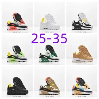 Nike Air Max 90 أبيض أسود برتقالي حذاء أسلوب حياة