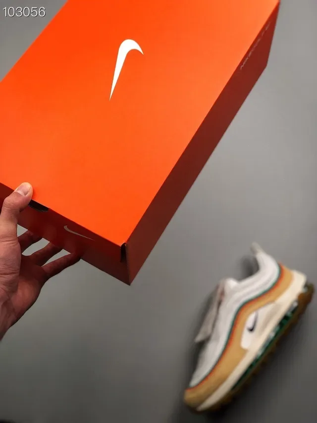 سنيكرز Nike Air Max 97 Beige Teal Orange لايف ستايل 4