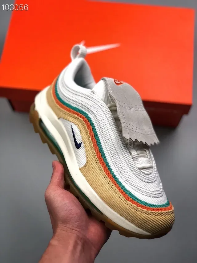 سنيكرز Nike Air Max 97 Beige Teal Orange لايف ستايل 9