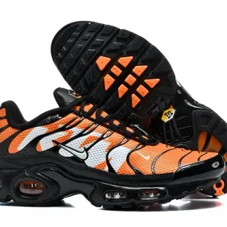 Nike Air Max Plus أحذية رياضية أسلوب حياة برتقالي أسود أبيض