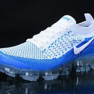 Nike Air VaporMax नीले और सफेद फ्लाइकनिट रनिंग जूते