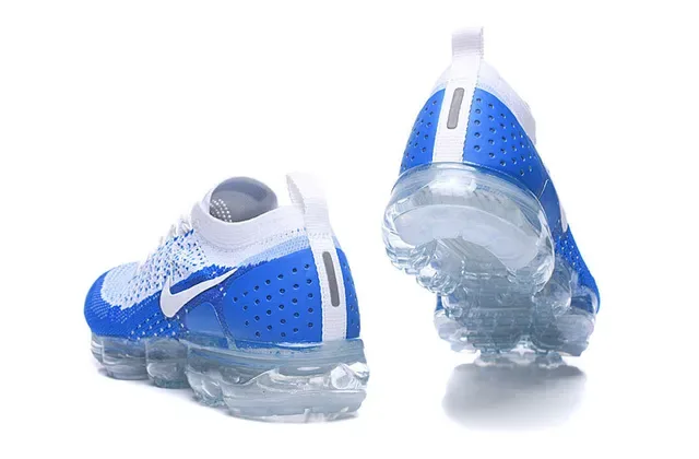 Nike Air VaporMax নীল এবং সাদা Flyknit রানিং জুতো 3