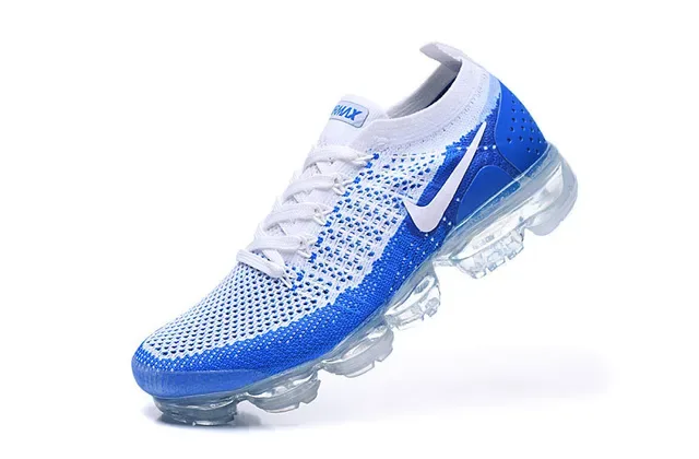 Nike Air VaporMax নীল এবং সাদা Flyknit রানিং জুতো 5