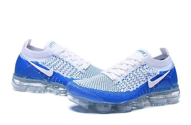 Nike Air VaporMax নীল এবং সাদা Flyknit রানিং জুতো 6