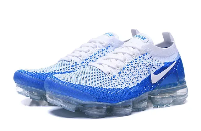Nike Air VaporMax নীল এবং সাদা Flyknit রানিং জুতো 8