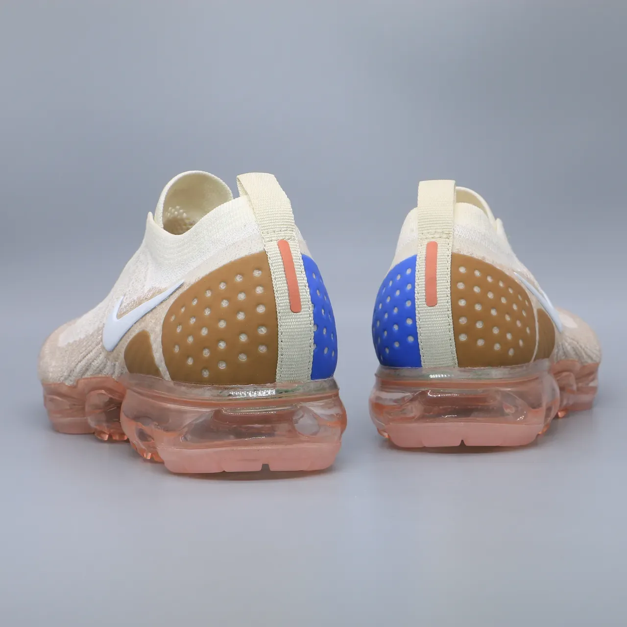 Nike Air VaporMax Flyknit Slip-On Beige Peach ستايل الحياة سنيكرز 6