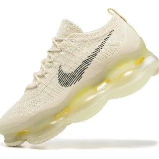 نيكل Air VaporMax Plus بيج أصفر نسيج علوي شفاف منتصف النعل أحذية رياضية نمط حياة