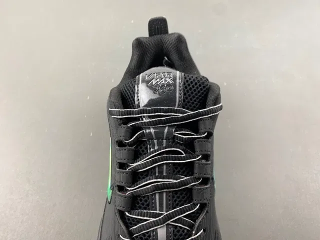 Nike Air VaporMax Plus Negro Verde Malla Ribeteada Malla Ingenieril Superior Largo Visible Unidades Zapatillas Lifestyle 6