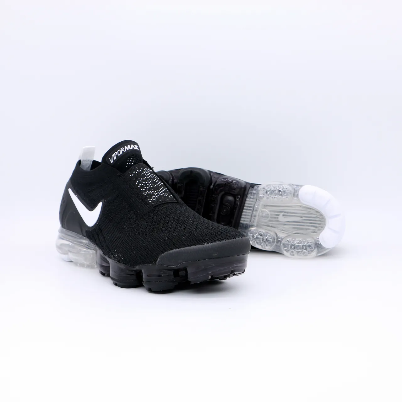 Nike Air VaporMax Plus Black White Lifestyle Sneakers 6