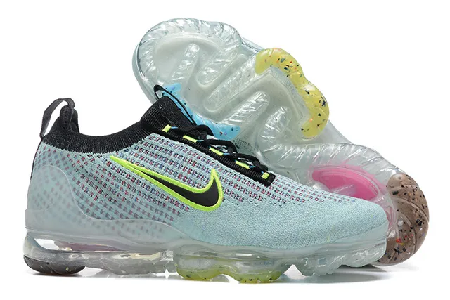 Nike Air VaporMax Plus Light Blue Neon Green 跑鞋 6