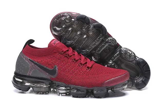 Nike Air VaporMax 红色 Flyknit 跑鞋 7