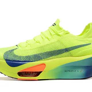 Nike Air Zoom Alphafly 3 Tênis de corrida Amarelo Neón Azul