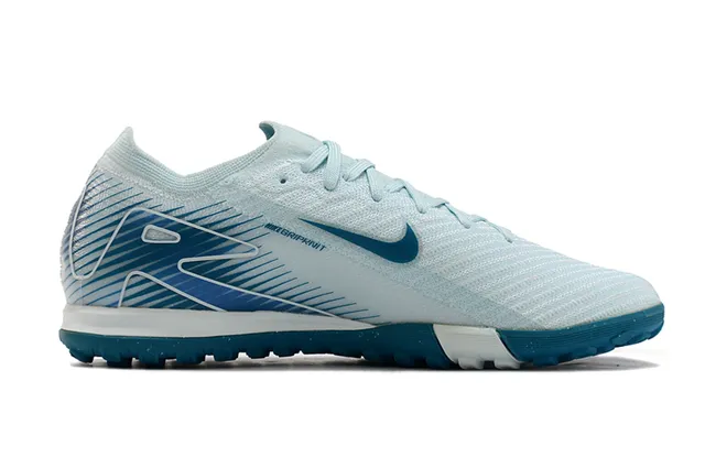 Nike Air Zoom Blue White Knit Upper Dynamic Cage Overlay Turf Soccer Shoes 5