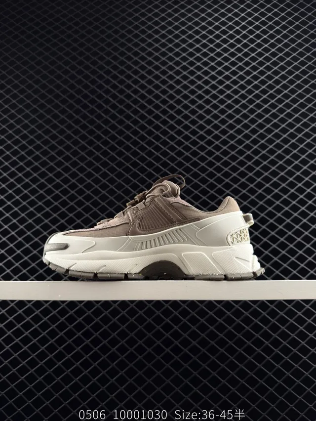 Nike بيج براون أوفر سايز سول هندسي كعب قفص سميك أحذية رياضية 4