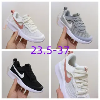 Nike حذاء أنيق بيج وردي أعلى شبكي وسط رغوة أسلوب حياة
