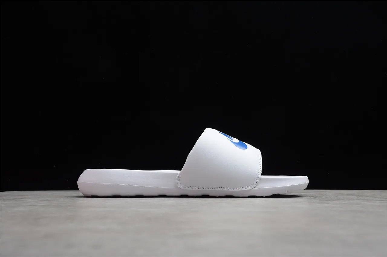 Nike Benassi JDI White Blue Orange Slippers 5