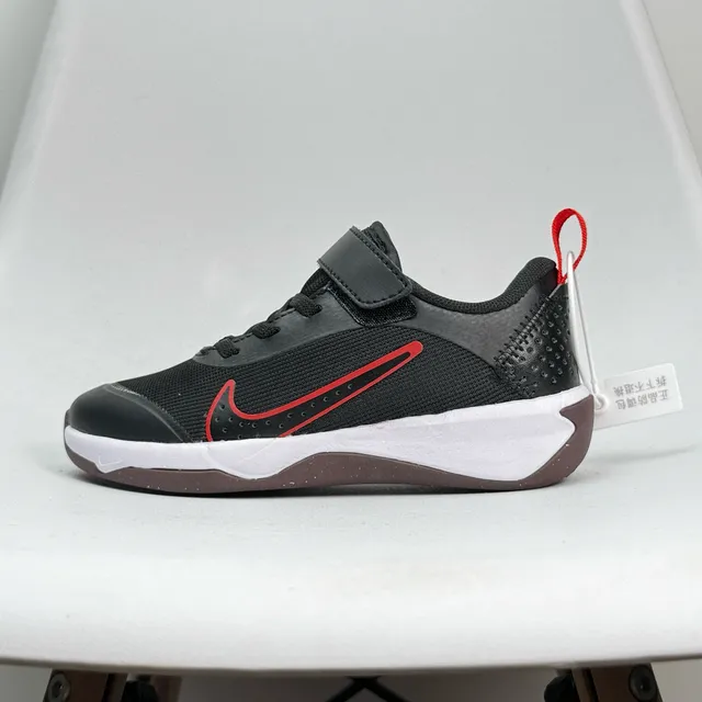 Nike Black Green Low-Top Hook-and-Loop Strap Basketball Shoes 10