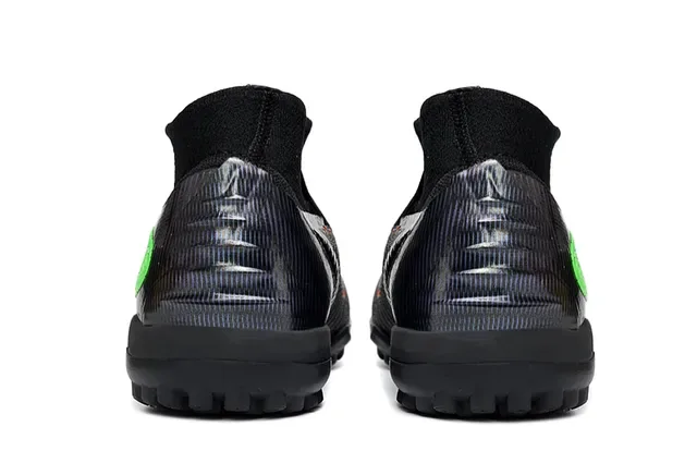 Nike Negro Multicolor Ajuste Sock-Fit Upper de Tejido Engineered Weave Turf Zapatillas de Fútbol 4