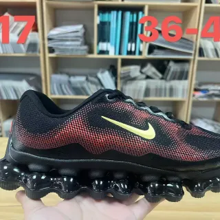 Nike أسود أحمر نسيج مهندس علوي نمط تدرج حذاء رياضي أسلوب حياة