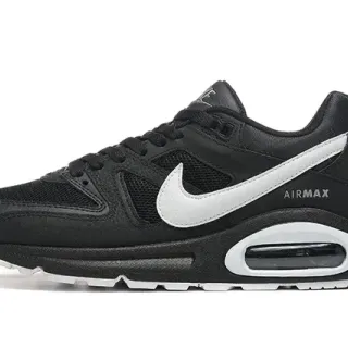 Nike أحذية رياضية أسود أبيض شبكة وصناعي علوي Swoosh طبقة أسلوب حياة