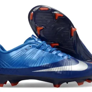 Nike Chuteiras Sintéticas Azul Marinho de Baixo Corte com Upper Texturizado Ribbed para Campo Firme