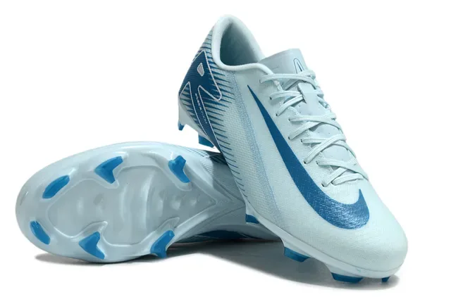 Nike Blue Navy Low-Cut Synthetic Mesh Upper Lateral Speed-Wing Graphic Firm-Ground Soccer Shoes 4