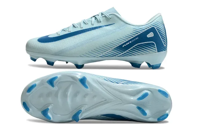 Nike Blue Navy Low-Cut Synthetic Mesh Upper Lateral Speed-Wing Graphic Firm-Ground Soccer Shoes 6