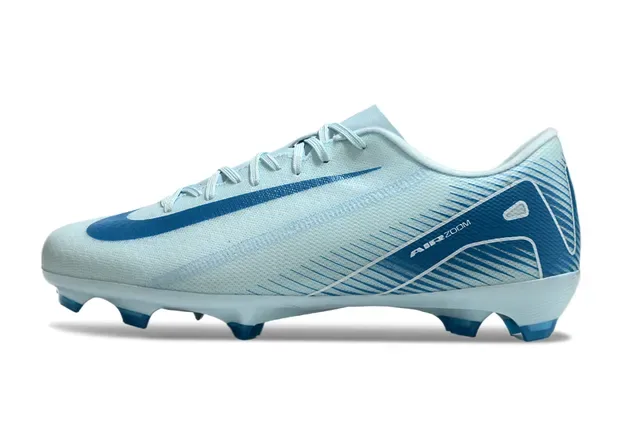 Nike Blue Navy Low-Cut Synthetic Mesh Upper Lateral Speed-Wing Graphic Firm-Ground Soccer Shoes 7