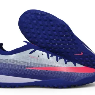 Nike Sapatos de futebol turf com upper knit em gradiente azul rosa