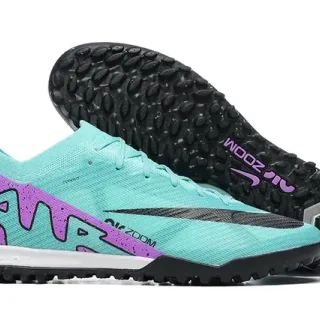 Nike Sapatos de Futebol Upper Knit Outsole Turf Azul e Roxo