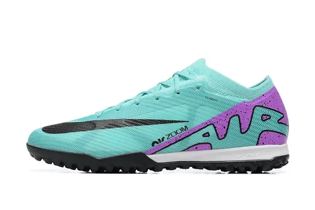 Nike Sapatos de Futebol Upper Knit Outsole Turf Azul e Roxo 10