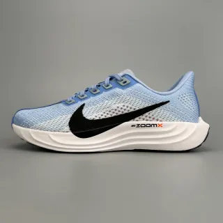 Nike नीला सफेद इंजीनियर कीनिट अपर पूर्ण लंबाई ZoomX मिडसोल रनिंग शूज