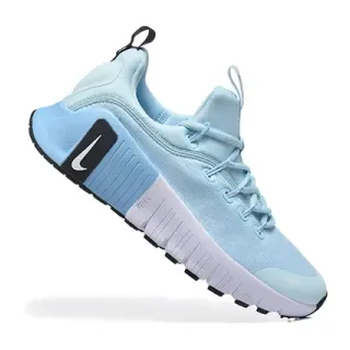 Nike أزرق وأبيض الجزء العلوي التريكو دعامة كعب مغلقة نمط حياة سنيكرز