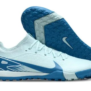Nike Tênis de futebol azul branco upper de knit dynamic cage overlay turf