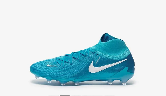 Nike Bleu Blanc Tricoté Flyknit Supérieur Col de Type Chaussette Terrain Firme Chaussures de Football 6