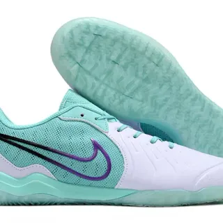 Nike أزرق أبيض منخفضة مثقوبة شبكية علوية حذاء رياضي