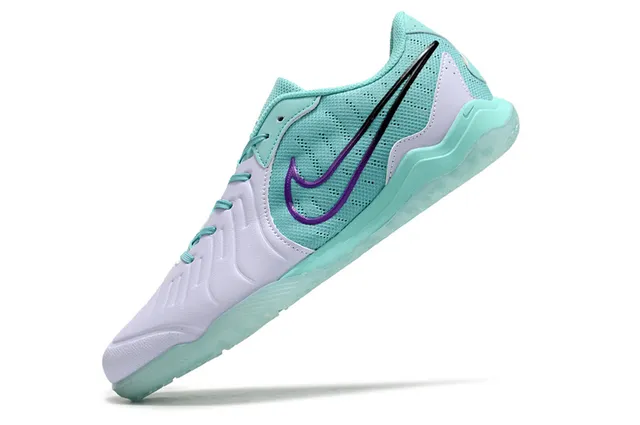Nike Blue White Low-Top Perforated Mesh Upper Sneakers 3