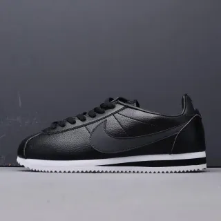 Nike Cortez أسود وأبيض حذاء أسلوب الحياة