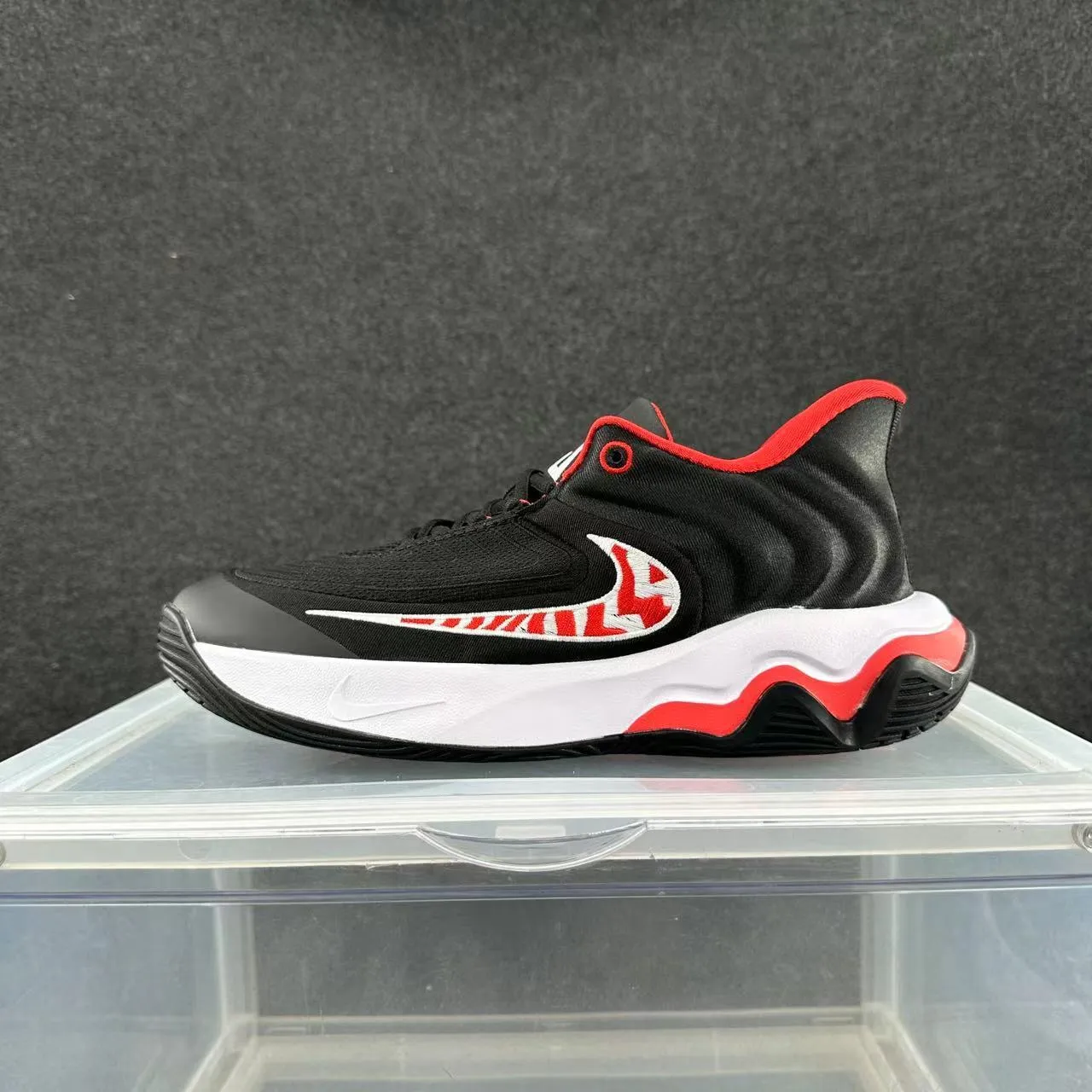 Nike Cosmic Unity Black White Red Basketball Shoes 2
